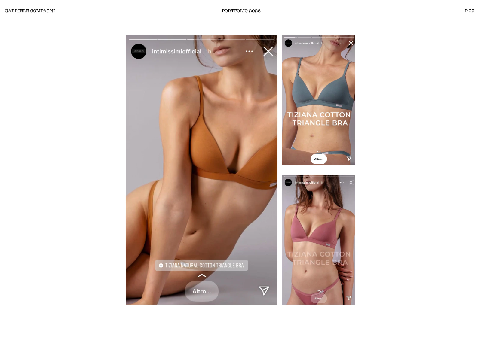 Intimissimi fashion campaign photographed by Gabriele Compagni