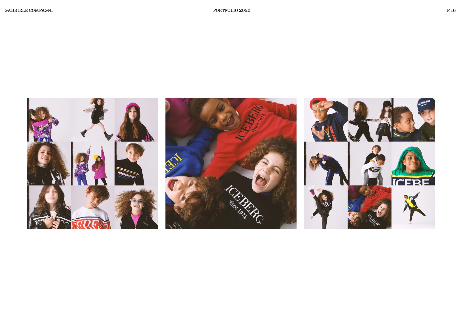 Iceberg Kids fashion campaign photographed by Gabriele Compagni
