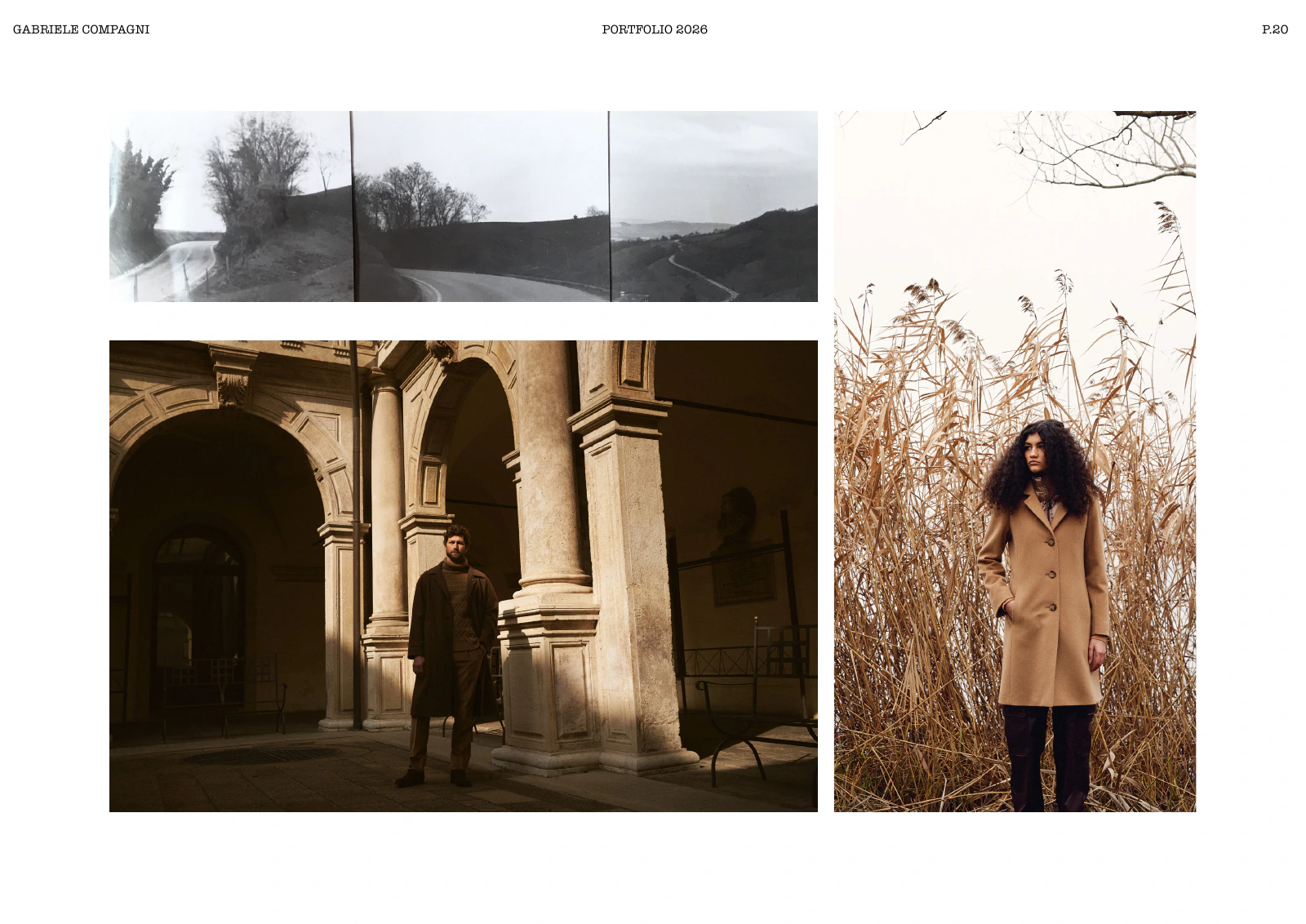 Commercial photography and personal artistic work brought together through the visual language of Gabriele Compagni