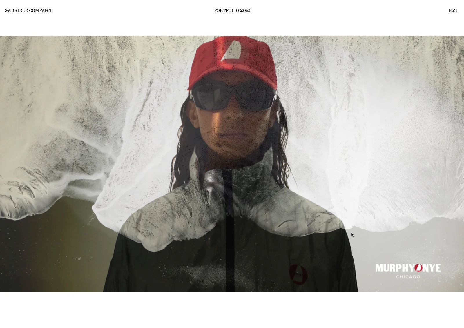 Key visual for sailing apparel brand Murphy & Nye, photographed by Gabriele Compagni