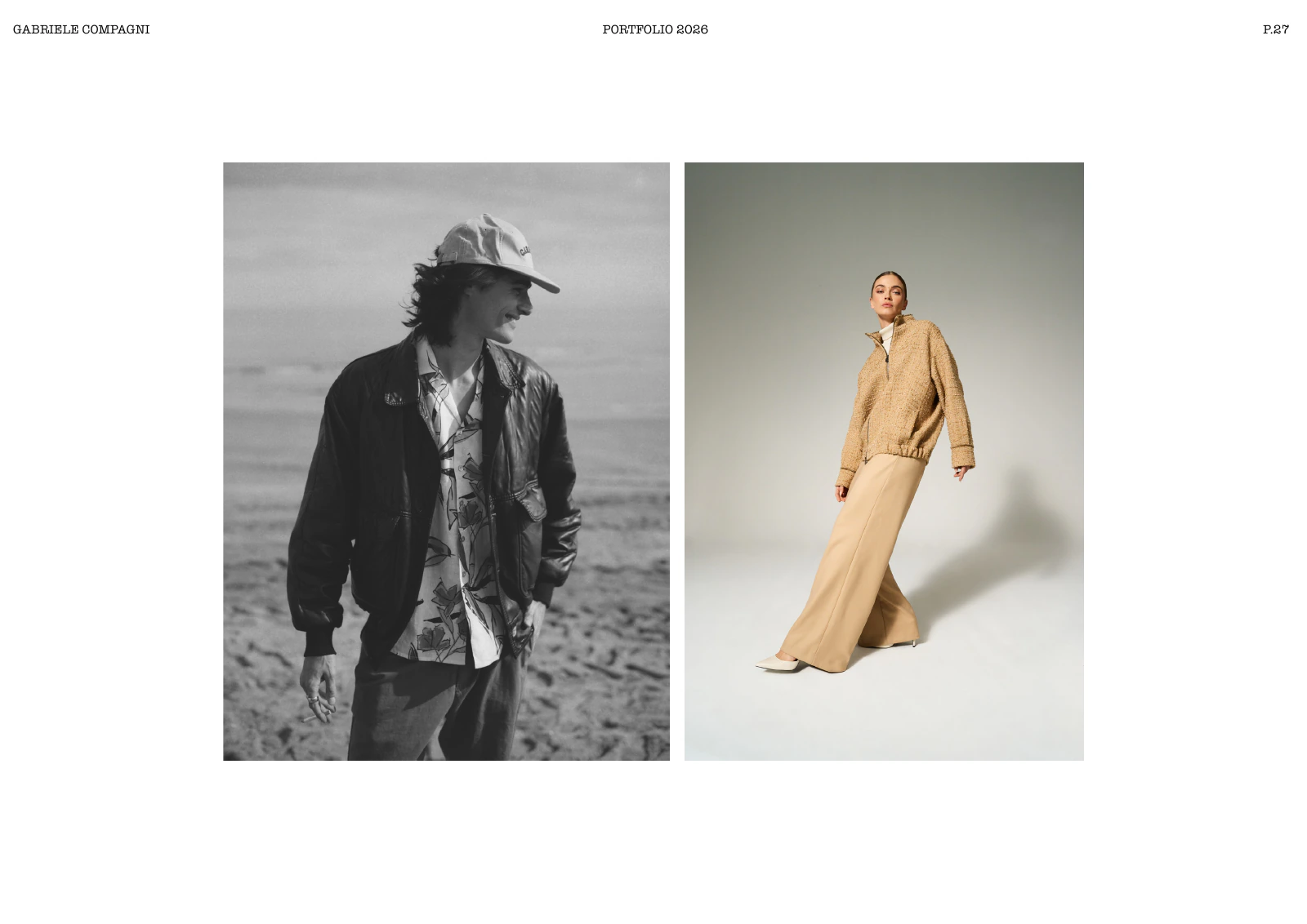 Fashion backstage photography with models paired with a fashion brand campaign by Gabriele Compagni